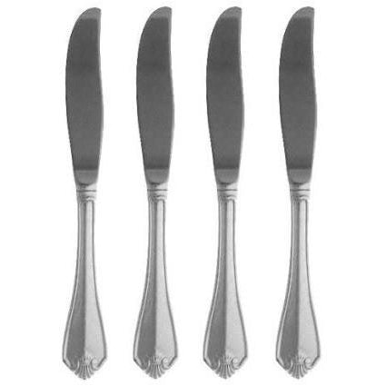 Oneida King James Silverplate Set of 4 Dessert Knives 7 7/8"
